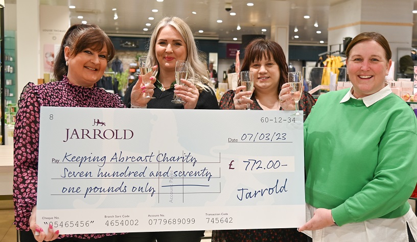Jarrold Beauty Hall Support Local Breast Cancer Charity
